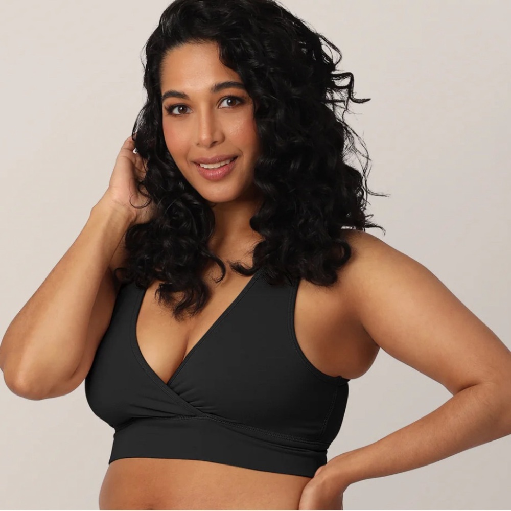 Kindred Bravely Black Women's Intimate nursing Wrap Bra